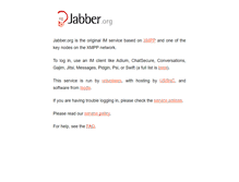 Tablet Screenshot of jabber.org